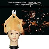 levne Příslušenství-Krůtí kuře Klobouky Čelenka Dětské Dospělé Pánské Dámské Unisex Legrační předvečer Všech svatých Karneval Mardi Gras Jednoduchý karnevalový kostým