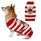 ieftine Pulovere-Câini Pisici Pulovere Jumper Petrecere Casual Iarnă Respirabil Απαλό Lavabil Comfortabil Crăciun În aer liber Casul / Zilnic Îmbrăcăminte pentru câini for Bichon Frise Pomeran un Animalut Fluture