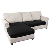 baratos Capa para assento de Sofá &amp; Apoios de Braços-Capas de sofá seccionais, capas de sofá em forma de l antiderrapantes elásticas, capas de almofada de assento de sofá separadas, capa de chaise-longue para sofá secional esquerdo/direito de 2/3