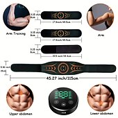 baratos Massajadores de Corpo-fique em forma em qualquer lugar com o cinto de fitness de treinamento ems portátil e pulso de braço de massagem