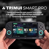 cheap Game Consoles-TRIMUI Smart Pro Portable Retro Handheld Game Console 4.96&quot; IPS HD Screen 10000+ Games Double Joystick 26+ Simulators Kids Gift, Christmas Birthday Party Gifts for Friends