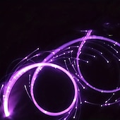 cheap Novelties-LED Fiber Optic Dance Whip - USB Rechargeable Ideal for Halloween Christmas and Holiday Celebrations - Perfect for Stage Ambience Props