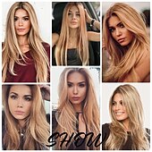 economico parrucca più vecchia-parrucche bionde lunghe per donne bianche parrucche bionde dritte a strati con radici scure parrucca di halloween cosplay quotidiana da 25 pollici di capelli sintetici