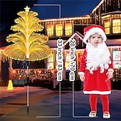 preiswerte Landschaftslichter-LED bunter Farbverlauf Glasfaser Weihnachtsbaum Bodeneinsatz Licht Außendekoration Villa Atmosphäre Festival Party Dekoration Licht Qualle Rasen Licht 1St