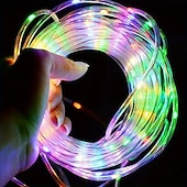 olcso USB szalag világítás-1 Db USB Cső Fény Beltéri és Kültéri Udvar Esküvői Ünnepi Díszlámpa Füzér 7M-50Led/12M-100Led/20M-200Led/30M-300Led