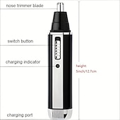 abordables Soins Personnels &amp; Santé-4 en 1 rechargeable hommes électrique nez oreille tondeuse à cheveux indolore femmes coupe brûlures latérales sourcils barbe tondeuse à cheveux coupe rasoir