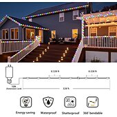 お買い得  プラグイン式電源-100M フレキシブルＬＥＤライトストリップ ストリングライト クリスマスストリングライト 1000 LED 2835 SMD 温白色 マルチカラー ネットホワイト クリエイティブストリングライト ホリデーライト パーティー ホリデー ウェディング 31 V