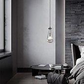 abordables Éclairages pour îlot-Lampes suspendues à LED galss design 12 &quot;éclairage d&#039;îlot de cuisine moderne ferme hall d&#039;entrée luminaires plafond suspendu globe sur table cordon réglable 1 pièces 110-240v