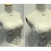 ieftine Costume de Dans-Pentru femei Prințesă Dansatoare de balerină Performanță Dans Rochii Tutu cu etaje Rochie Lungă Drăguţ Petrecere Tul Pană Alb Rochie