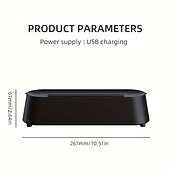 cheap Humidifiers &amp; Dehumidifiers-Creative 3D Simulation Flame Air Humidifier Household Colorful Atmosphere Light Intelligent Remote Control Humidifier USB Desktop Silent Large Fog Volume Humidifier Home Decor Room Decor