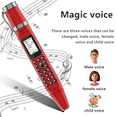 זול מצלמות רשת IP פנימיות-k07 plus mini עט טלפון נייד עט כפול מצלמת sim מאוורר Bluetooth חייגן רדיו מקליט קסם קול טלפון סלולרי זמן המתנה ארוך