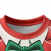billiga Pojkens 3D Vision &amp; Geometri-Pojkar 3D Fluga Jul T-shirt T-shirt Skjortor Långärmad 3D-tryck Höst Vinter Sport Mode Streetwear Barn 3-12 år 4-12 år Rund hals Utomhus Ledigt Dagligen Normal