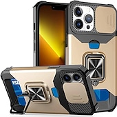 levne Pouzdra pro iPhone-telefon Carcasă Pro iPhone 15 Pro Max Plus iPhone 14 13 12 11 Pro Max Mini SE X XR XS Max 8 7 Plus Zadní kryt Držák na prsteny Slot pro kartu Nárazuvzdorné TPU PC