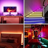 economico Strisce LED-5 v usb rgb cob ha condotto la striscia luminosa 1-3 metri cambia colore striscia di luce tv retroilluminazione ir24 controller chiave fondo mobile flessibile per camera da letto cucina casa