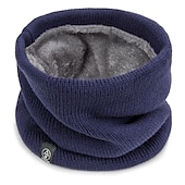 abordables Ropa de casa-Bufanda de invierno para hombres y mujeres, cubierta de cuello gruesa y de felpa, máscara para ciclismo al aire libre, cubierta protectora de cuello de punto versátil, bufanda para la cabeza