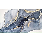 Χαμηλού Κόστους Ταπετσαρία-δροσερές ταπετσαρίες μπλε ταπετσαρία τοίχου τοιχογραφία αφηρημένη μαρμάρινη επένδυση τοίχου αυτοκόλλητο ξεφλούδισμα και ραβδί αφαιρούμενο pvc/υλικό βινυλίου αυτοκόλλητο/συγκολλητικό απαιτείται