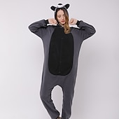 cheap Onesie Costumes-Adults&#039; Animal Nightwear Onesie Costume Carnival Costume Raccoon Onesie Pajamas Kigurumi Pajamas Funny Costume For Men and Women Christmas Carnival Cartoon