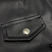 levne Bundy z umělé kůže-Dámské Deri Ceketler Bunda Pohodlné Kapsy Celý zip Na běžné nošení Pevná barva ulice Denní Zip Krátké Standardní Přehnutý Běžný Dlouhý rukáv Svrchní oděvy Černá Fialová Vodní modrá Podzim Zima