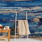 Χαμηλού Κόστους Ταπετσαρία-δροσερές ταπετσαρίες μπλε ταπετσαρία τοίχου τοιχογραφία αφηρημένη μαρμάρινη επένδυση τοίχου αυτοκόλλητο ξεφλούδισμα και ραβδί αφαιρούμενο pvc/υλικό βινυλίου αυτοκόλλητο/συγκολλητικό απαιτείται