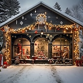 cheap Christmas Garage Door Covers-Christmas Door Decorations Outdoor Garage Door Cover Window View Xmas Door Banner Party Large Door Mural Backdrop Decoration forHoliday Home Wall Decorations