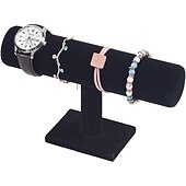 economico Pezzi di ricambio-supporto per braccialetto orologio da polso espositore per gioielli 3d tinta unita per bambini ragazzi ragazze leggero classico supporto per orologio in velluto per la conservazione domestica