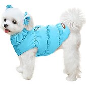 abordables Manteaux-Chien Chat Manteau Veste Gilet Mode Fête Hiver Chaud Respirant Doux Lavable Confortable Noël Halloween Extérieur Décontracté Quotidien Vêtements pour Chiens for Bichon Frisé Spitz Nain Bébé Animal