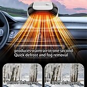 cheap Car Heating Equipment-12V/24V Car Heater 2 In 1 Heating Cooling Car Fan Portable Electric Heating Fan Defogger Windshield Defogging Parking Heater