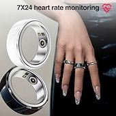 levne Chytré hodinky-Chytré hodinky 0.2 inch Chytré náramky Bluetooth Měřič spánku Monitor srdečního tepu Krevní tlak Krevní kyslík Kompatibilní s IP68 Monitor srdečního tepu