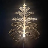 preiswerte Landschaftslichter-LED bunter Farbverlauf Glasfaser Weihnachtsbaum Bodeneinsatz Licht Außendekoration Villa Atmosphäre Festival Party Dekoration Licht Qualle Rasen Licht 1St