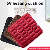 cheap Car Seat Covers-Heated Seat Cushion For Car Light &amp; Portable USB Seat Pad For Hips Universal 5V USB Heating Chair Mat For Driving Office Chair