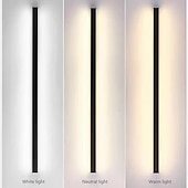 cheap Indoor Wall Lights-Ultrathin Up and Down LED Wall Lights Single Installation of Two Black LED Wall Lamps Modern Wall Lamp Lndoor Wall Lamp Wall Decoration AC110V AC220