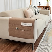 cheap Sofa Seat &amp; Armrest Cover-1 Pcs Armrest Covers for Chairs and Sofas Couch Arm Covers for Sofa Armrest Covers with Side Pocket Anti-Slip Furniture Protector Washable Armrest Slipcovers