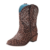 levne Cowboy &amp; Western Boots-dámské červené westernové kovbojské boty s výšivkou pro vintage styl i každodenní nošení