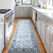 preiswerte Küchenteppiche &amp; Matten-Mandala-Bohemien-Küchenmatte, Läufer, rutschfester, ölbeständiger Teppich, Innen- und Außenmatte, Schlafzimmer-Dekoration, Badezimmermatte, Eingangsteppich, Fußmatte