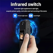 cheap Indoor IP Network Cameras-1080P Full HD Mini Camera Infrared Night Vision with LED Screen Small Bodycam Smart Security Sports DV Camcorder Car DV