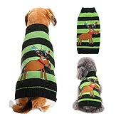ieftine Pulovere-Câini Pisici Pulovere Jumper Petrecere Casual Iarnă Respirabil Απαλό Lavabil Comfortabil Crăciun În aer liber Casul / Zilnic Îmbrăcăminte pentru câini for Bichon Frise Pomeran un Animalut Fluture