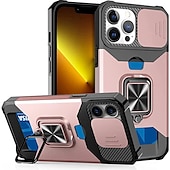 levne Pouzdra pro iPhone-telefon Carcasă Pro iPhone 15 Pro Max Plus iPhone 14 13 12 11 Pro Max Mini SE X XR XS Max 8 7 Plus Zadní kryt Držák na prsteny Slot pro kartu Nárazuvzdorné TPU PC