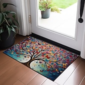 cheap Doormats-Tree of Life Painting Doormat Floor Mats Washable Rugs Kitchen Mat Non-Slip Oil Proof Rug Indoor Outdoor Mat Bedroom Decor Bathroom Mat Entrance Rug