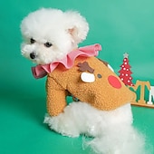 abordables Manteaux-Chien Chat Manteau Veste Mignon Occasionnel Hiver Chaud Respirant Doux Lavable Confortable Extérieur Décontracté Quotidien Vêtements pour Chiens for Bichon Frisé Spitz Nain Bébé Animal Papillon Petit