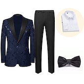cheap Outfits-Retro Vintage Roaring 20s 1920s Outfits Suits &amp; Blazers The Great Gatsby Gentleman Men&#039;s Masquerade Party Party &amp; Evening Bachelorette Party Adults&#039; Coat Blouse Pants