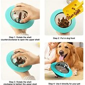 cheap Dog Toys-IQ Treat Ball Puzzle Toy For Dogs - Food Dispensing Slow Feeder Ball For Enrichment And Teeth Cleaning - Interactive Dog Toy For Small Medium And Large Dogs