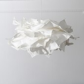 economico Luci Isola cucina-Lampadario di carta fatto a mano paralume nuvola creativo fai da te medievale retrò lampade a sospensione lampade sala da pranzo decorazioni camera da letto luci soggiorno 110-240v