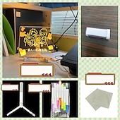 voordelige photobooth rekwisieten-kindertekenbord schoolbord transparant dubbele zijde kan worden afgeveegd en geschreven acryl lichtgevend schrijfbord steigers desktop message board