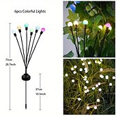 levne Pozemní světla-6/8/10 světla solární zahradní lampa zahradní lampa, led větrem poháněná světluška zemní lampa, zahradní dekorace festivalová lampa