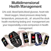 tanie Inteligentne bransoletki-iMosi TK72 Inteligentny zegarek 1.47 in Inteligentny zegarek Bluetooth Monitorowanie temperatury Krokomierz Powiadamianie o połączeniu telefonicznym Kompatybilny z Android iOS Damskie Męskie