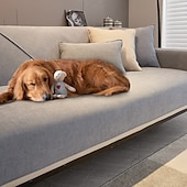 abordables Housse de canapé-Housses de canapé housse de canapé sectionnelle pour chiens animaux de compagnie, housse de coussin de canapé tapis de serviette, protecteur de meubles anti-rayures pour causeuse, fauteuil (non vendu