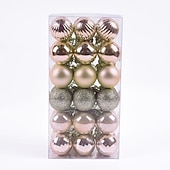 36pcs Christmas Baubles Ball Ornaments Xmas Decoration, 4cm Small Hanging Balls for Christmas Tree, Holiday, Party and Gift cheap Ornaments-36pcs Christmas Baubles Ball Ornaments Xmas Decoration, 4cm Small Hanging Balls for Christmas Tree, Holiday, Party and Gift