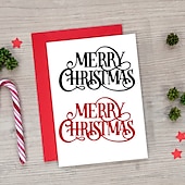 cheap Wall Stencils-1pc Merry Christmas Metal Cutting Dies For Card Making Happy New Year Decoration Embossing Stencils Die Cuts DIY Scrapbooking Supplies