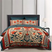 cheap Duvet Cover Sets-Duvet Cover Set Medieval Quilt Art The Tree of Life Pattern  Duvet Cover Set Soft 3-Piece Luxury Cotton Bedding Set Home Decor Gift