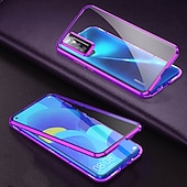 رخيصةأون جراب للهواتف الأخرى-هاتف غطاء من أجل هواوي Hwawei P40 P30 P20 Pro Lite غطاء كامل للجسم شفاف حماية كاملة للجسم جهتين مضاعفتين لون سادة زجاج مقوى معدن